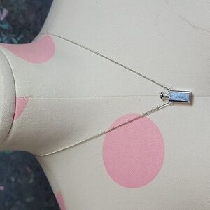 Antique Sterling Silver 925 Mini Perfume Bottle Pendant Necklace